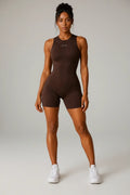 Sculpt Open-Back  sleeveless Romper