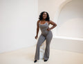 Sculpt Grace Jumpsuit – Taupe Grey