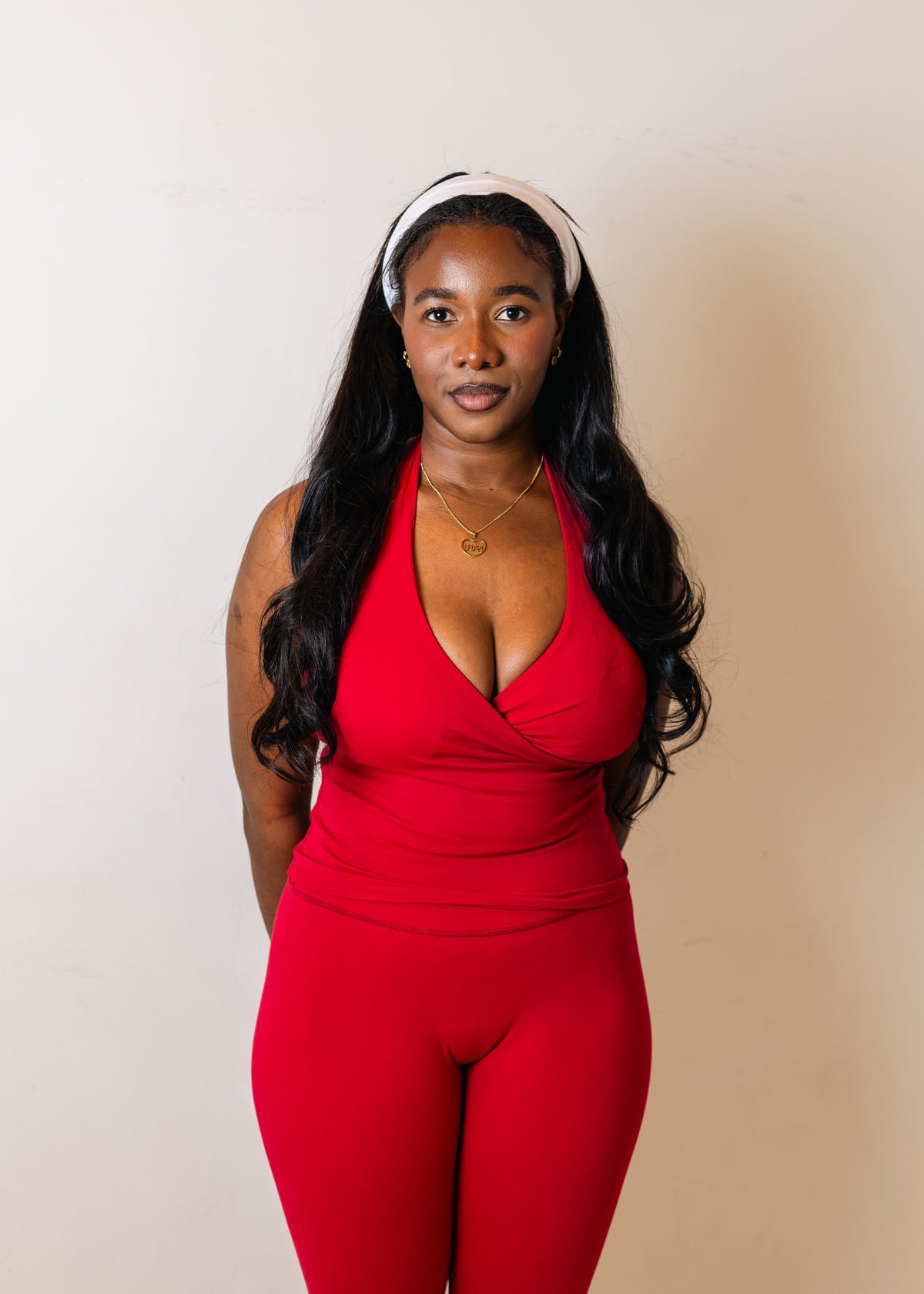 Sculpt Halter Capri Set