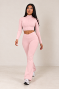 Luxe Contour Zip-Up Flare Set