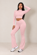 Luxe Contour Zip-Up Flare Set