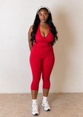 Sculpt Halter Capri Set