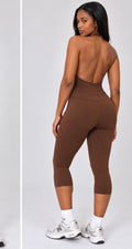Sculpt Halter Capri Set