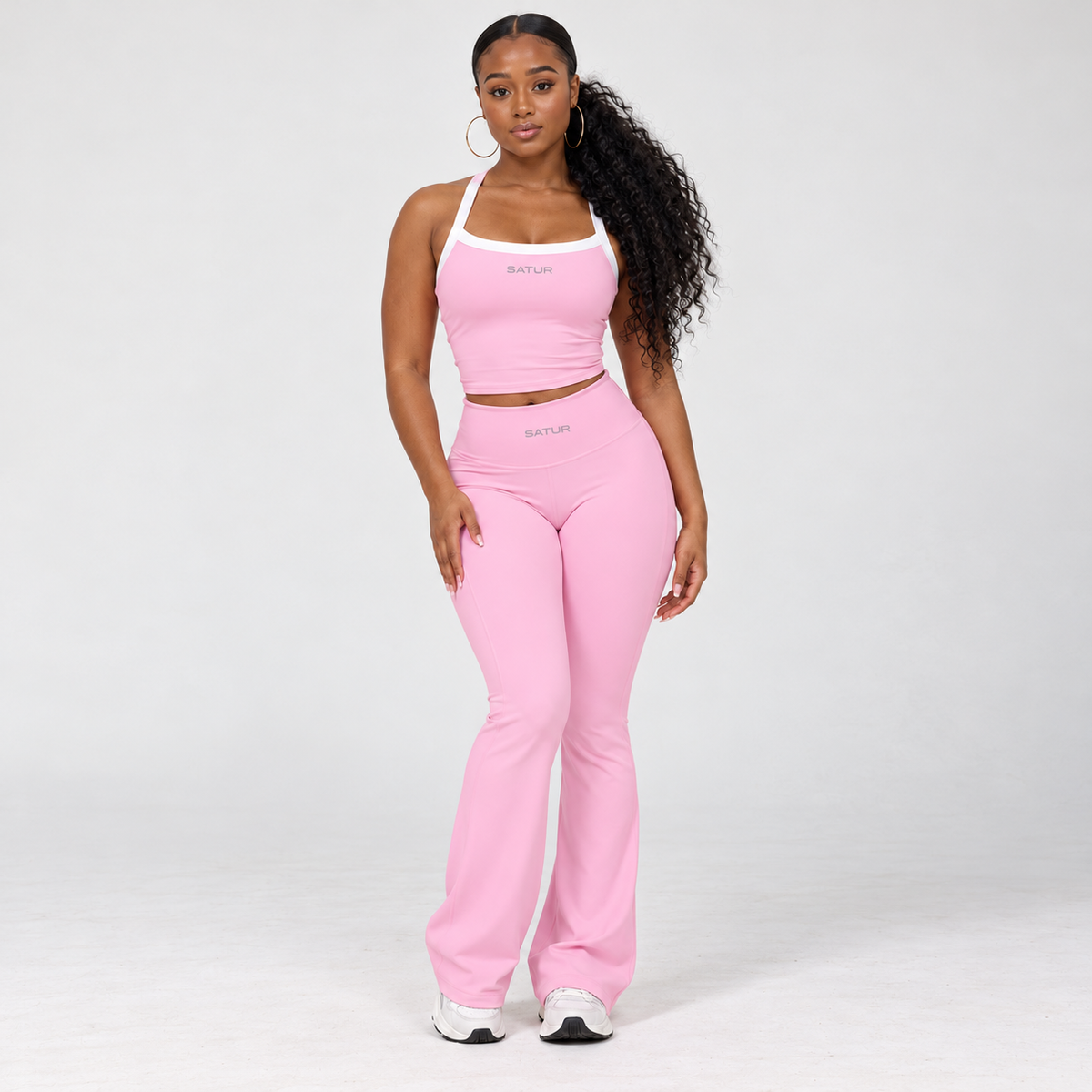 Blush Pink Flare Set