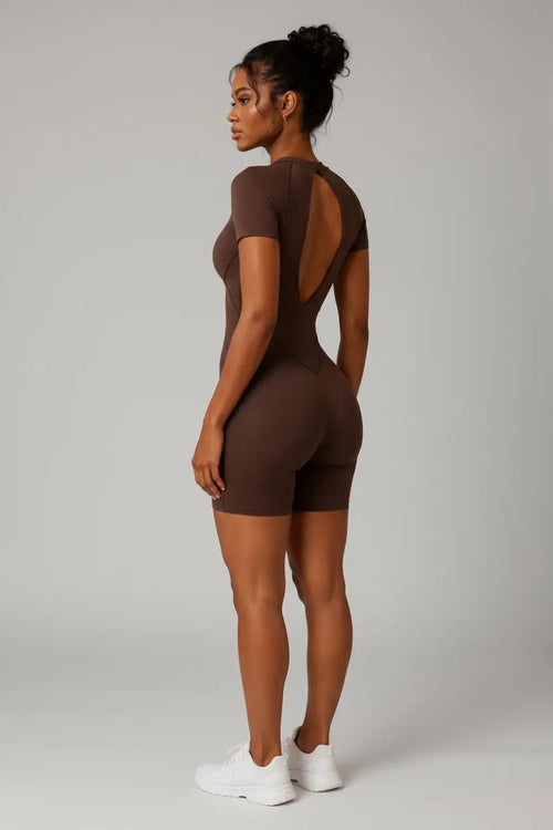 Sculpt Contour Romper — Espresso Satur Sculpt