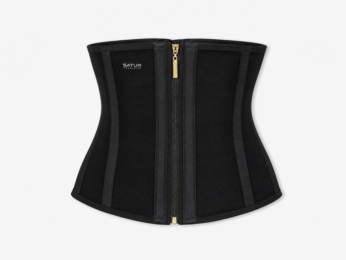 Zip up waist trainers/ double layers