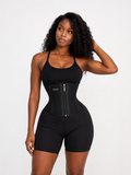 Zip up waist trainers/ double layers